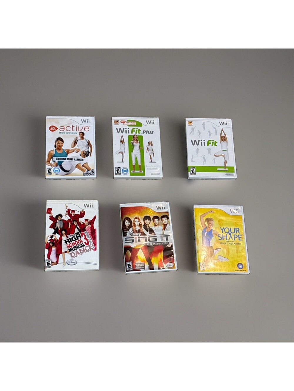 Nintendo Wii Game Bundle/Lot Of 6 Wii Fitness Disney Sigh It Musical Dance